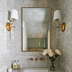 Зеркало прямоугольное в фактурной золотой раме Reflective Fabric варинант исполнения - 2 | Loft Concept в Самаре