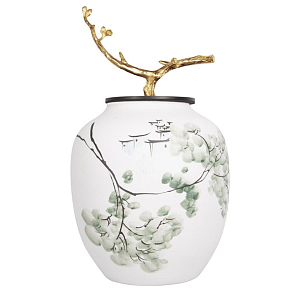 Декоративная ваза белая Serengeti