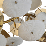 Люстра с белыми и золотистыми цветами G9 Dahlia Flowers Lamp варинант исполнения - 5 | Loft Concept в Самаре