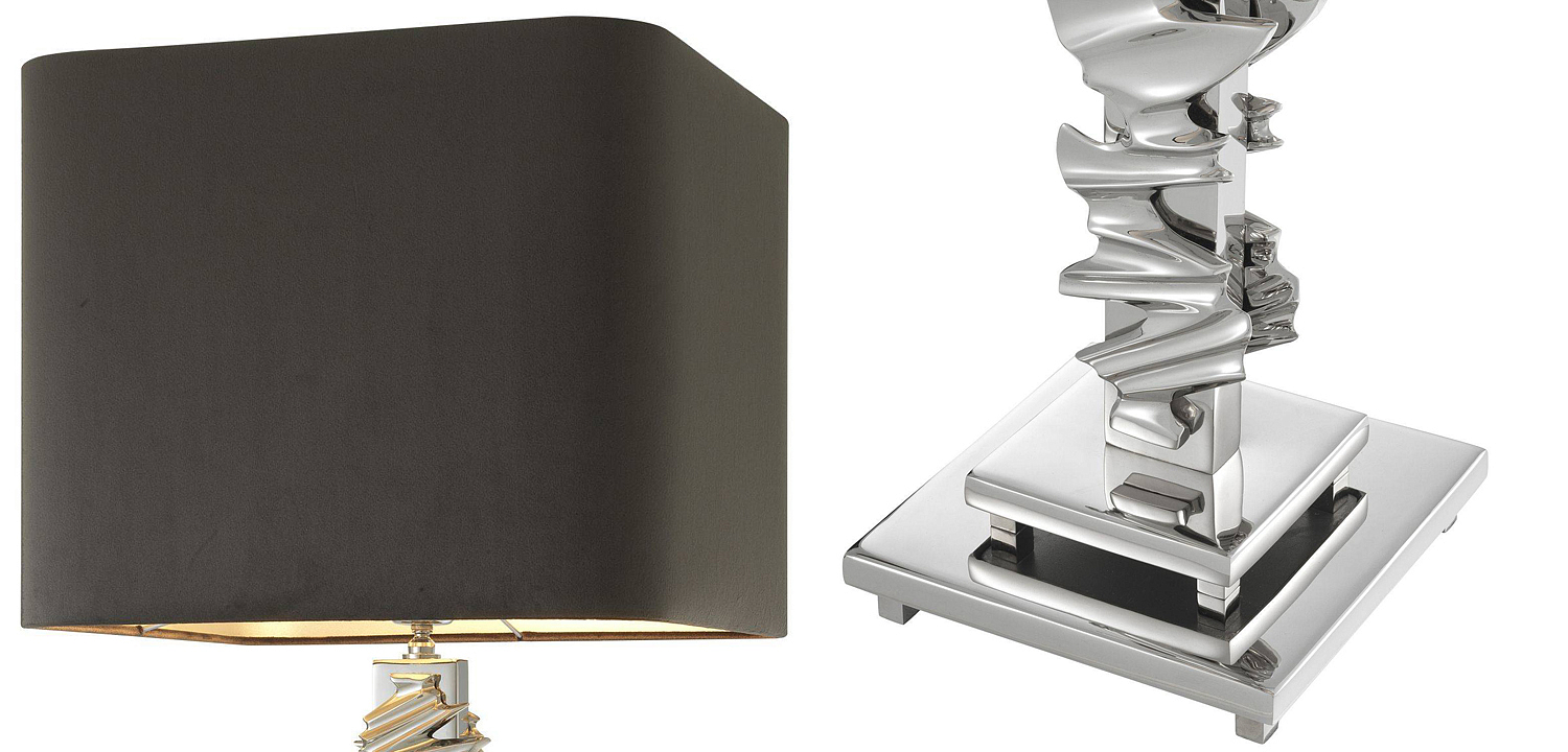 Настольная лампа Eichholtz Table Lamp Abruzzo Nickel Настольная лампа Eichholtz Table Lamp Abruzzo Nickel - Loft-Concept в Самаре