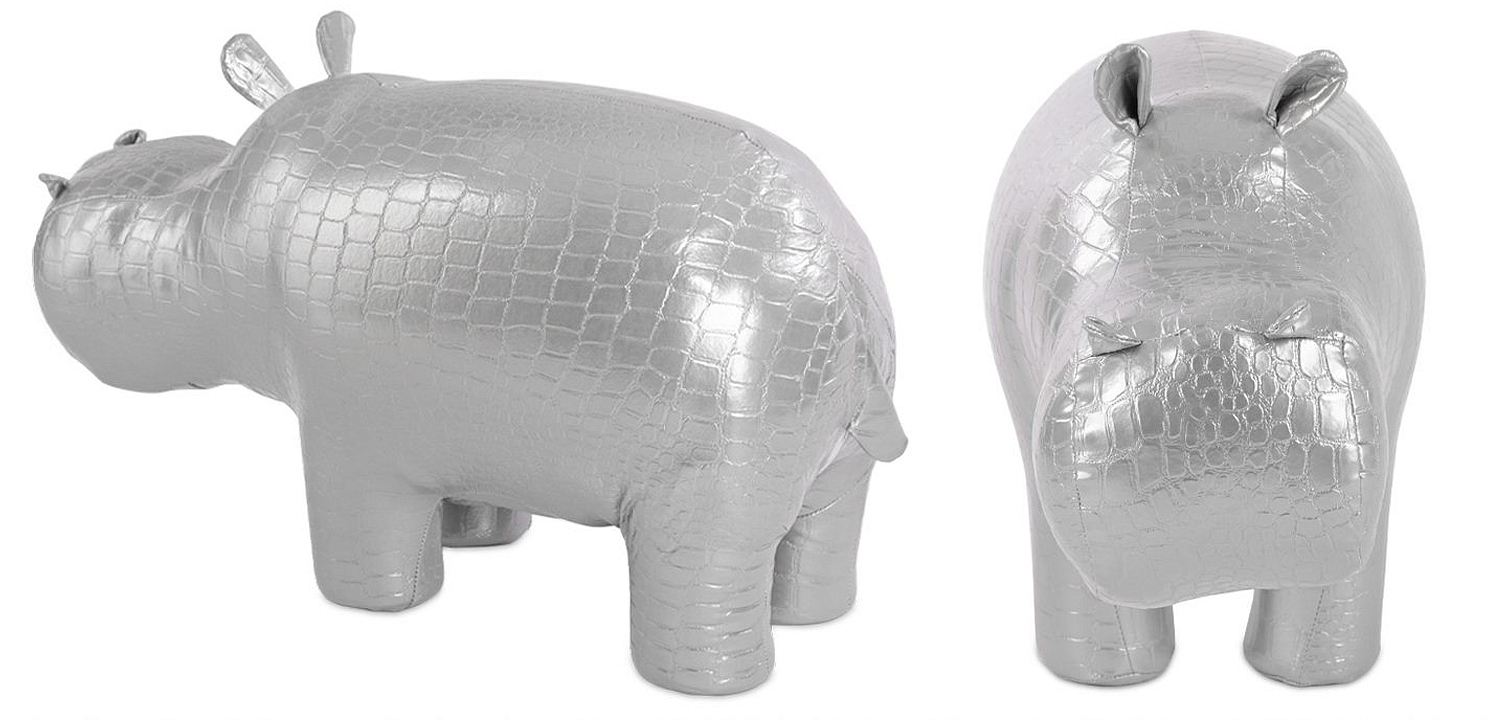 Пуф Бегемот Poof Hippo silver Пуф Бегемот Poof Hippo silver - Loft-Concept в Самаре