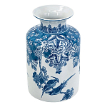 Ваза с мотивами цветущего сада с попугаями Vase Inspired by Nature варинант исполнения - 1 | Loft Concept в Самаре