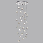 Люстра каскадня с 27-ю прозрачными шарообразными подвесами Bubbles Bocci варинант исполнения - 5 | Loft Concept в Самаре