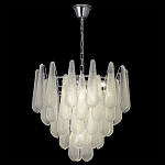 Люстра с подвесками из рифленного стекла в форме капель Textured Glass Chandelier варинант исполнения - 13 | Loft Concept в Самаре