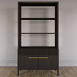 Стеллаж Primo с ящиками Темный орех варинант исполнения - 1 | Loft Concept в Самаре