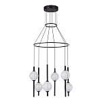 Люстра светодиодная с 6-ю сферическими стеклянными плафонами Splatter варинант исполнения - 3 | Loft Concept в Самаре