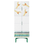 Тумба белая с рисунком Tall Forest Ok White варинант исполнения - 1 | Loft Concept в Самаре