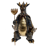 Подсвечник в виде дракона Dragon candlestick Brown Gold варинант исполнения - 1 | Loft Concept в Самаре