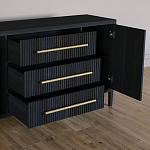 Буфет Primo с тремя ящиками и двумя фасадами Черный дуб варинант исполнения - 4 | Loft Concept в Самаре