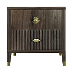 Тумба прикроватная с двумя ящиками Elsa Dreams Walnut варинант исполнения - 5 | Loft Concept в Самаре