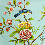 Настольная лампа голубая с изображением птиц Slip Away варинант исполнения - 6 | Loft Concept в Самаре