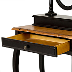 Трельяж черный из массива березы с зеркалом и ящиком Vintage варинант исполнения - 2 | Loft Concept в Самаре