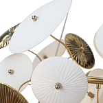 Люстра с белыми и золотистыми цветами Dahlia Flowers Lamp варинант исполнения - 7 | Loft Concept в Самаре