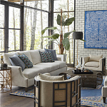 Приставной стол с металлическим золотым  основанием и чёрной столешницей Paradigm варинант исполнения - 2 | Loft Concept в Самаре