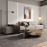 Комплект их 2-х круглых дизайнерских журнальных столов Difelap варинант исполнения - 2 | Loft Concept в Самаре