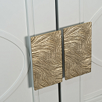 Шкаф бежевый двухдверный с полками и штангой Eccentricity варинант исполнения - 3 | Loft Concept в Самаре