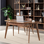 Стол рабочий округлой формы с ящиком  Working Moonnut Table варинант исполнения - 1 | Loft Concept в Самаре