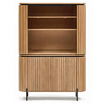 Буфет высокий из дерева манго и металла с открытыми полками и 2-мя дверцами Toinette варинант исполнения - 3 | Loft Concept в Самаре