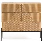 Комод с геометрическим рисунком на ящиках Anders Light Wood варинант исполнения - 2 | Loft Concept в Самаре