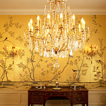 Обои ручная роспись Badminton Deep Rich Gold gilded paper варинант исполнения - 4 | Loft Concept в Самаре