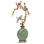 Фарфоровый подсвечник с бронзовым декором Eden Garden варинант исполнения - 2 | Loft Concept в Самаре