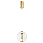 Подвесной светильник с плафоном в форме шара Inner Gleam Orb gold варинант исполнения - 4 | Loft Concept в Самаре