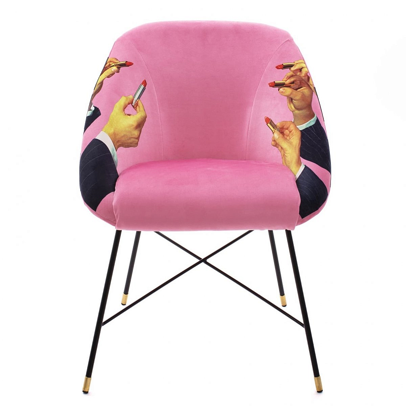 Кресло Seletti Padded Chair Lipsticks Pink Розовый (Rose) Кресло Seletti Padded Chair Lipsticks Pink Розовый (Rose) в Самаре | Loft Concept
