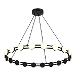 Люстра кольцевая с круглыми светодиодными источниками света Maxine Light варинант исполнения - 4 | Loft Concept в Самаре