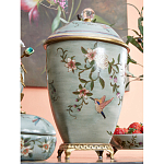 Ваза с крышкой и цветочным узором Genuine Chinese Classics варинант исполнения - 5 | Loft Concept в Самаре