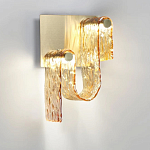 Бра волнистой формы из фактурного стекла Wave варинант исполнения - 6 | Loft Concept в Самаре