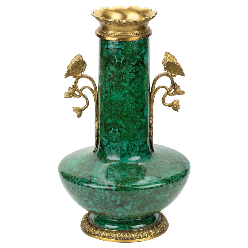 Фарфоровая ваза с малахитовым узором MALACHITE Зеленый Бронза Фарфоровая ваза с малахитовым узором MALACHITE Зеленый Бронза в Самаре | Loft Concept
