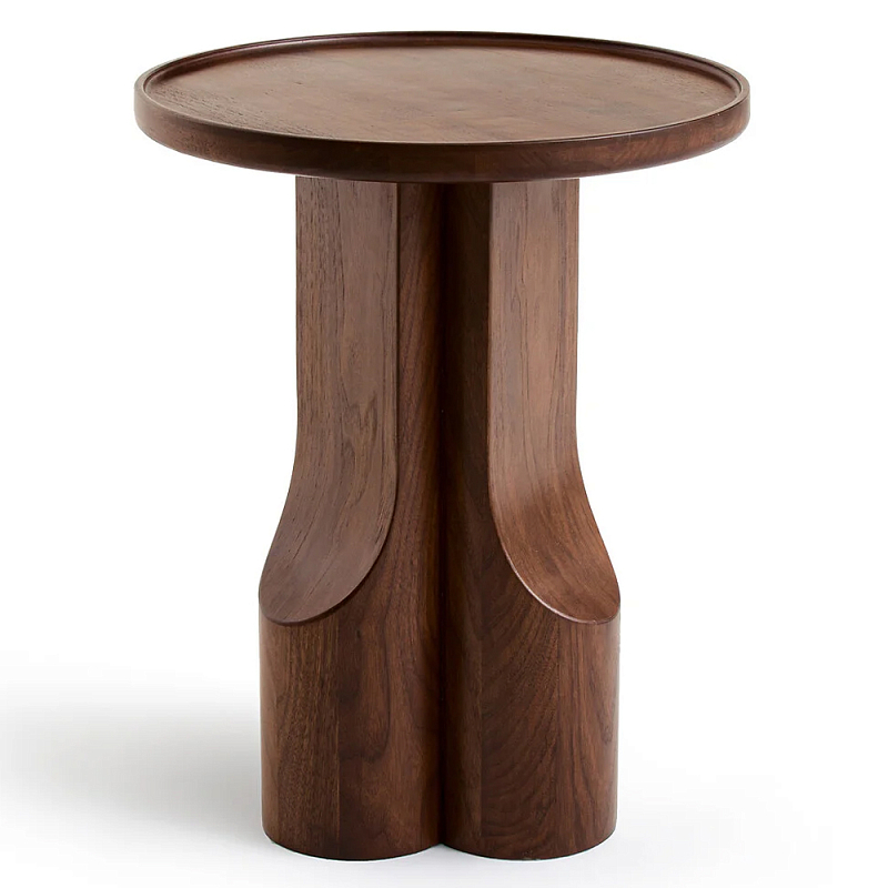Приставной столик из массива дерева Walnut Triple Орех Приставной столик из массива дерева Walnut Triple Орех в Самаре | Loft Concept