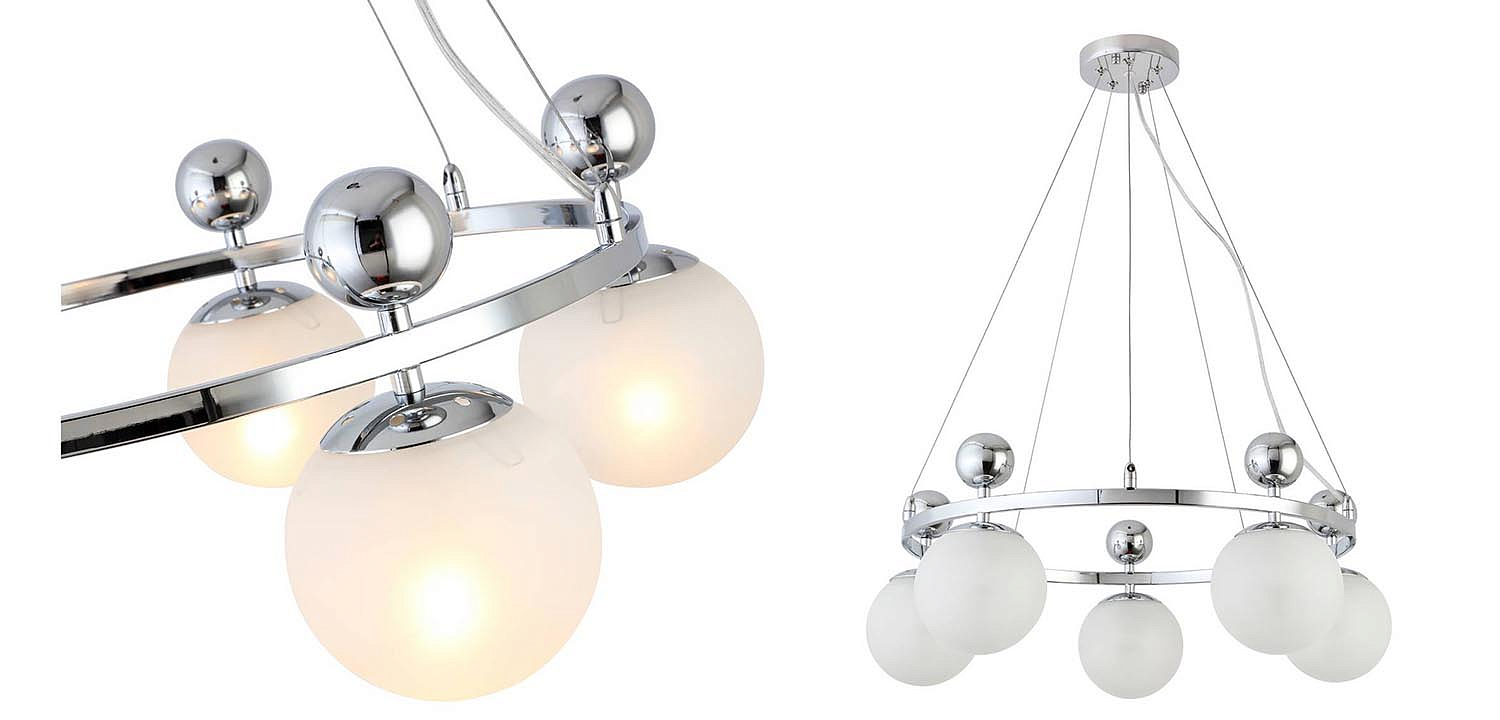 Люстра Demian Chrome Chandelier Люстра Demian Chrome Chandelier - Loft-Concept в Самаре