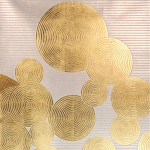 Обои ручная роспись в стиле Арт-деко Namban Colourway SC-289 on gold gilded paper варинант исполнения - 2 | Loft Concept в Самаре