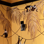 Обои с вышивкой ручной работы Étienne Original colourway on wool sateen варинант исполнения - 6 | Loft Concept в Самаре