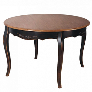 Стол круглый из массива березы в стиле прованс Vintage