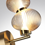 Бра с 2-мя рифлеными стеклянными шарами Marcelh Light варинант исполнения - 8 | Loft Concept в Самаре