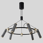 Люстра круглая с 9-ю цилиндрическими плафонами на магнитном креплении Bronze Concert варинант исполнения - 2 | Loft Concept в Самаре