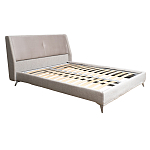 Кровать двуспальная серая Heart of the Bedroom варинант исполнения - 1 | Loft Concept в Самаре