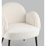 Полукресло Wave Stripes букле белый варинант исполнения - 2 | Loft Concept в Самаре