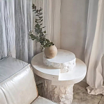 Дизайнерский журнальный стол цилиндрической формы фактурный Mylepen варинант исполнения - 3 | Loft Concept в Самаре