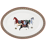 Сервиз обеденный из фарфора с изображением лошадей на 6 персон 23 предмета Porcelain Horse Set  варинант исполнения - 4 | Loft Concept в Самаре