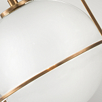 Подвесной светильник с белым плафоном в форме шара в арочной подвеске Hinkley варинант исполнения - 18 | Loft Concept в Самаре