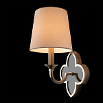 Бра с белым текстильным абажуром и фигурным основанием с зеркальной вставкой Vitorino варинант исполнения - 21 | Loft Concept в Самаре