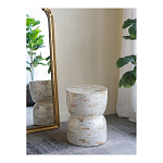 Приставной столик с мозаичным рисунком из раковин устриц Bone Inlay варинант исполнения - 5 | Loft Concept в Самаре