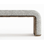 Банкетка Forli с элегантными латунными вставками  варинант исполнения - 2 | Loft Concept в Самаре