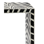 Консоль Дизайнерская Kenya Console ZEBRA Bone Inlay black варинант исполнения - 2 | Loft Concept в Самаре
