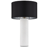 Настольная лампа с белым фактурным корпусом и черным абажуром Twisted варинант исполнения - 4 | Loft Concept в Самаре