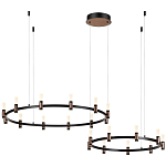 Люстра подвесная с цилиндрическими плафонами на двух круглых подвесах  Arnaut Light варинант исполнения - 4 | Loft Concept в Самаре