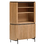 Буфет высокий из дерева манго и металла с открытыми полками и 2-мя дверцами Toinette варинант исполнения - 1 | Loft Concept в Самаре